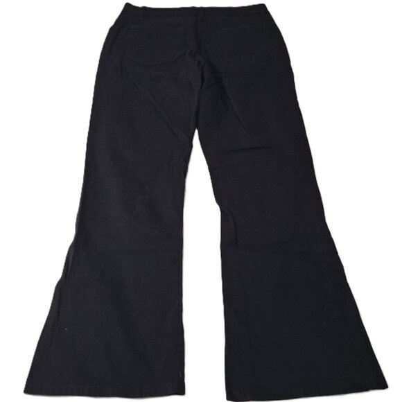 Chateauworks Flare Low Rise Womens Trousers Jeans Style Deep Black Size 34 (Size - Picture 4 of 16